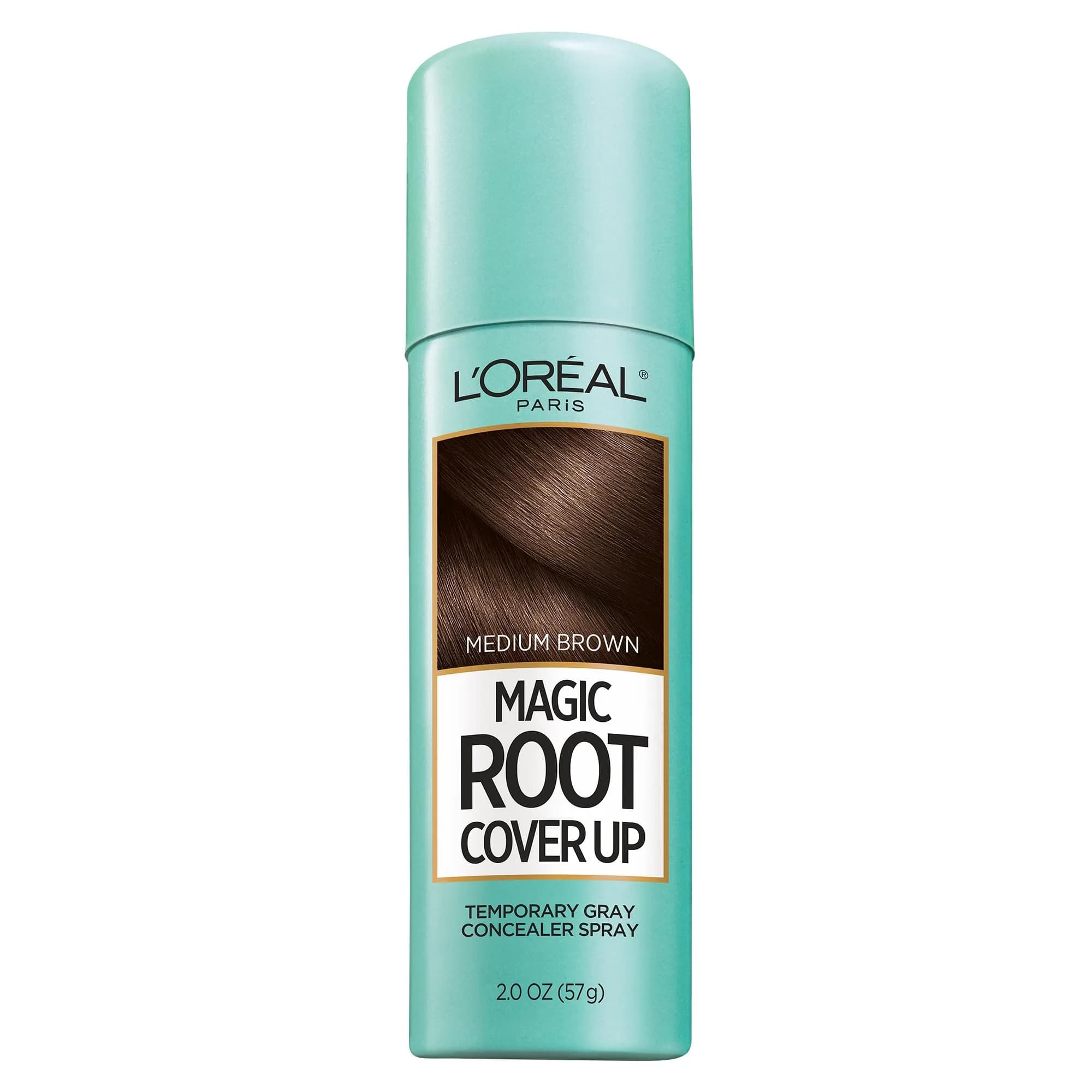 L'Oreal Paris Magic Root Cover Up Medium Brown Spray | 59ml (2 oz) Temporary Gray Coverage - main product image