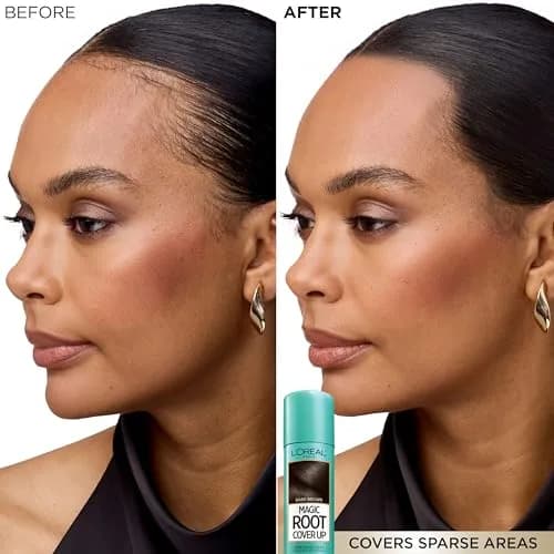 L'Oreal Paris Magic Root Cover Up Medium Brown Spray | 59ml (2 oz) Temporary Gray Coverage thumbnail 6