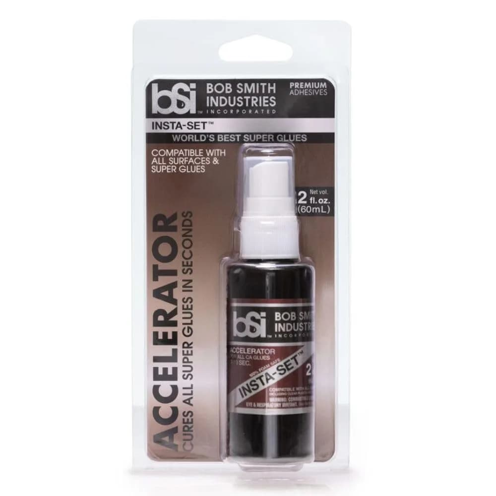 Bob Smith Industries Insta-Set Accelerator 60ml (2 fl oz) | Bonds Instantly on Most Surfaces - main product image