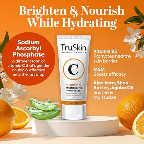 TruSkin Vitamin C Face Cream - Brightening Daily Moisturizer, 2 fl oz | Supports Radiant, Even Skin Tone thumbnail 2