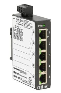 CONTEMPRARY CONTROLS Eisk5-100T Ethernet Switch 5 Port | 10/100 Mbps, Black, Used Good thumbnail 1