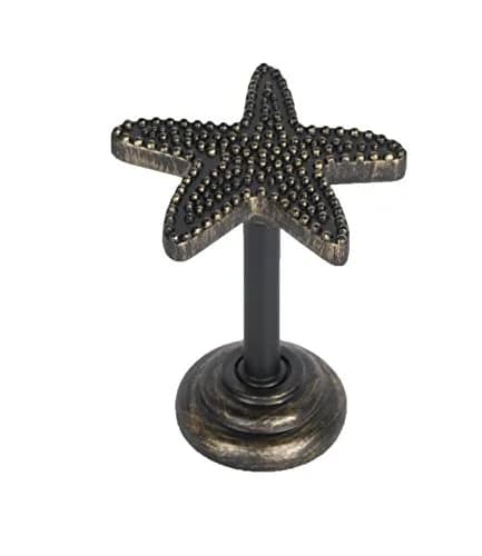 Urbanest Starfish Medallion 3 1/4-inch Wide Burnt Gold Pewter | Ceiling Medallion thumbnail 1