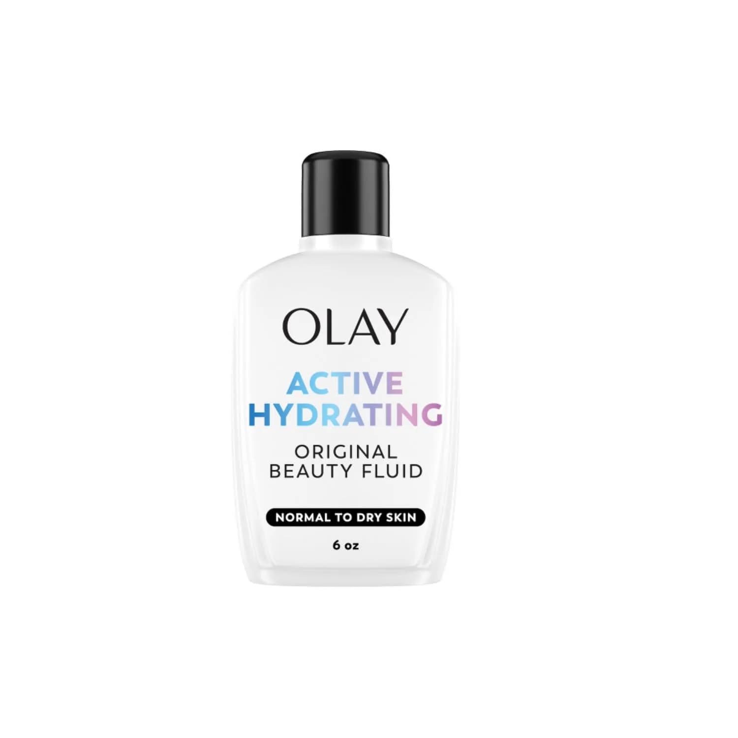 Olay Active Hydrating Beauty Moisturizing Lotion 177ml (6 fl oz) | 48-Hour Hydration for Dry, Sensitive Skin — 6 Fl Oz