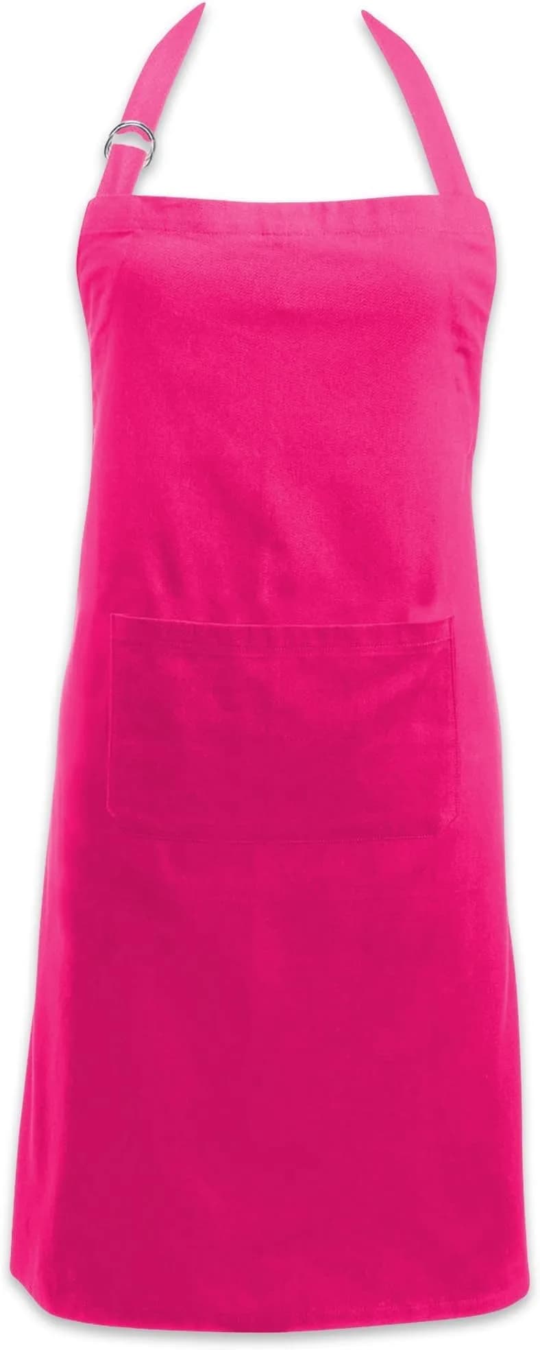 DII Neon Pink Chef Apron | Unisex Cotton Kitchen Essential (28in x 32in) — Neon Pink