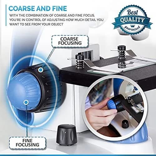 AmScope M162C-2L-PB10-WM 1000X Microscope Kit for Education & Home Use | All-Metal Durable Design thumbnail 8