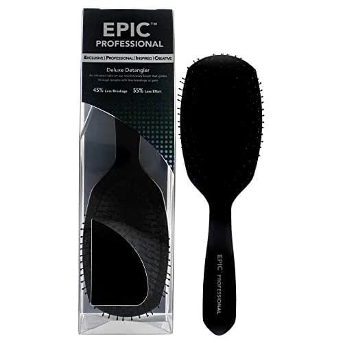 Wet Brush Epic Professional Detangler Brush Black | 2.87 in Width x 2.04 in Height x 9.76 in Length (7.3 cm x 5.2 cm x 26.8 cm) thumbnail 1