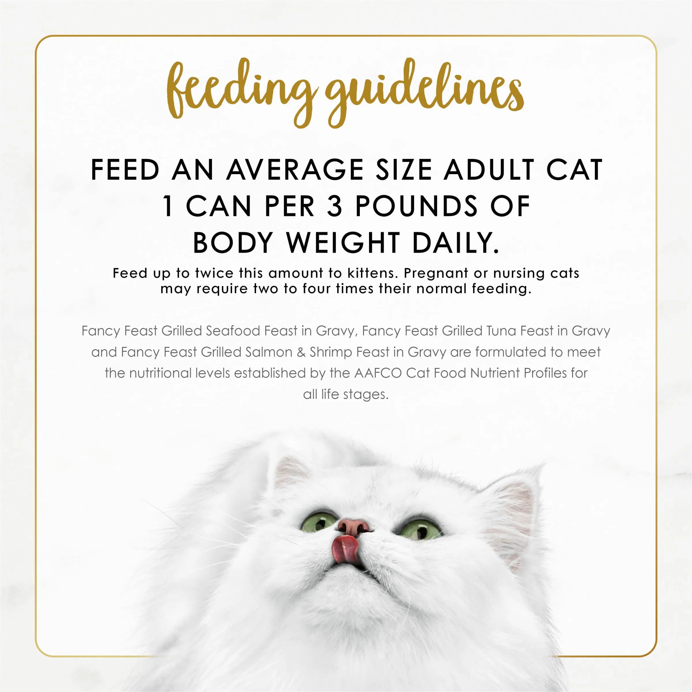 Purina Fancy Feast Grilled Seafood Wet Cat Food, 3 oz Cans, 30-Pack | Complete Nutrition for Adult Cats - view 9