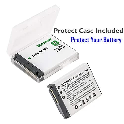 Kastar NP-FR1 Battery 2-Pack & Charger Kit for Sony NPFR1, DSC Models | 18-Month Warranty, 2 Batteries, Travel & Car Chargers thumbnail 2