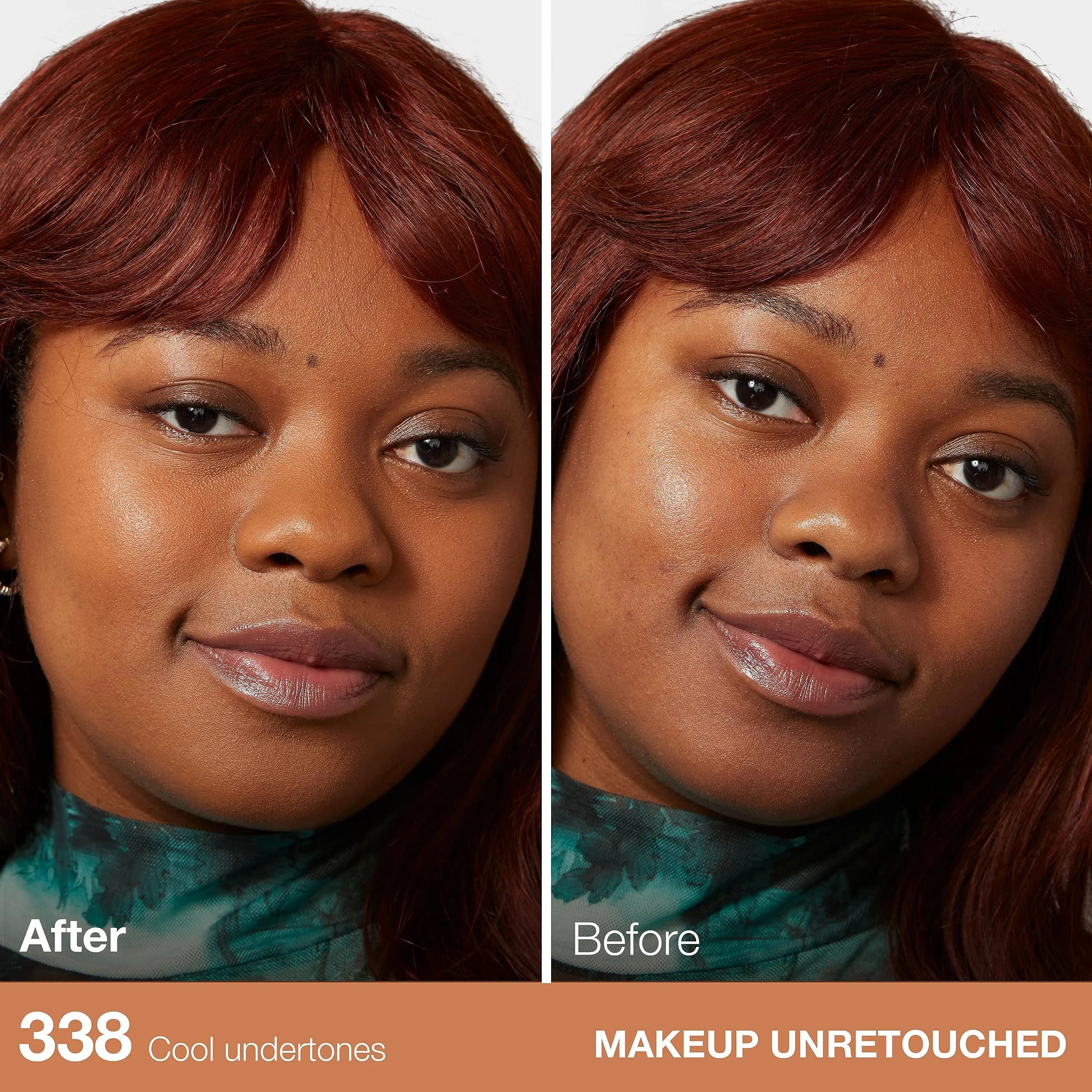 Maybelline Fit Me Matte + Poreless Liquid Foundation, 338 Spicy Brown, 1 Fl Oz | Oil-Free, Pore Minimizing - view 3