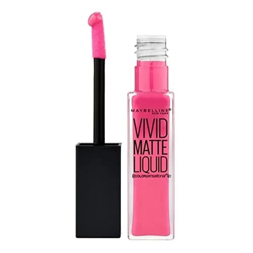 Maybelline New York Color Sensational Vivid Matte Liquid Lipstick Pink Charge 7.7ml (0.26 fl oz) | High Pigment Matte Finish thumbnail 1