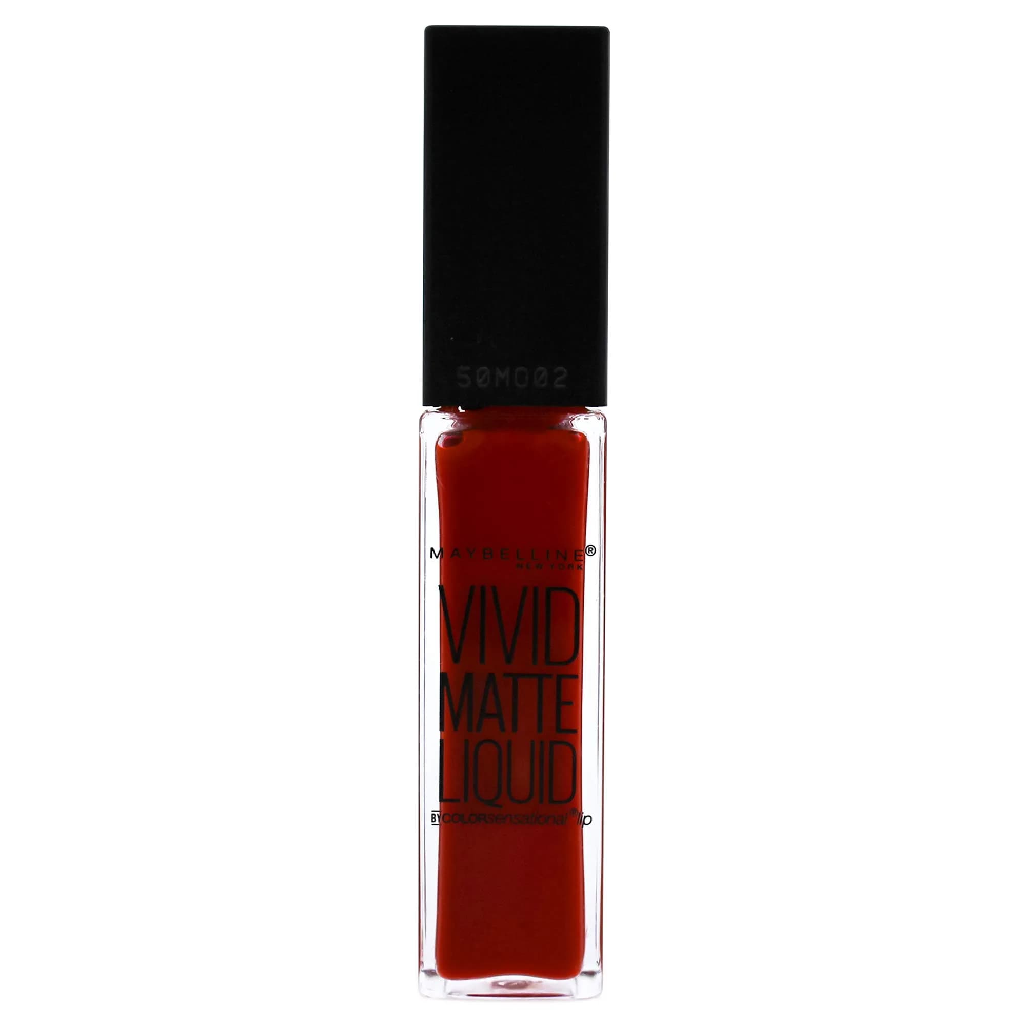 Maybelline New York Color Sensational Vivid Matte Liquid Lipstick Orange Shot 7.7ml (0.26 fl. oz.) | High Pigment Matte Finish — Orange Shot
