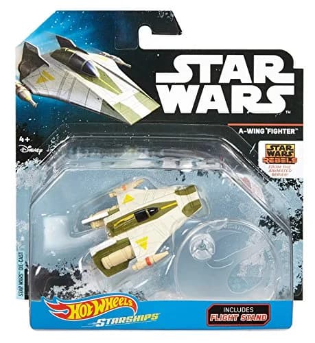 STAR WARS Hot Wheels Starship A-Wing Fighter (Rebels) | 1:64 Scale Diecast Model for Collectors & Kids thumbnail 3