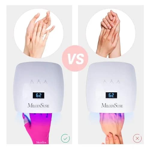 MelodySusie UV Gloves for Gel Nail Lamp, Professional Protection Fingerless Gloves (Neon Pink) | Protects Hands from UV Harm thumbnail 5
