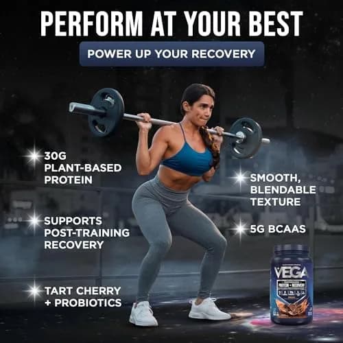 Vega Protein + Recovery Mocha 816g (28.8 oz) | NSF Certified Plant-Based Protein for Muscle Recovery thumbnail 3