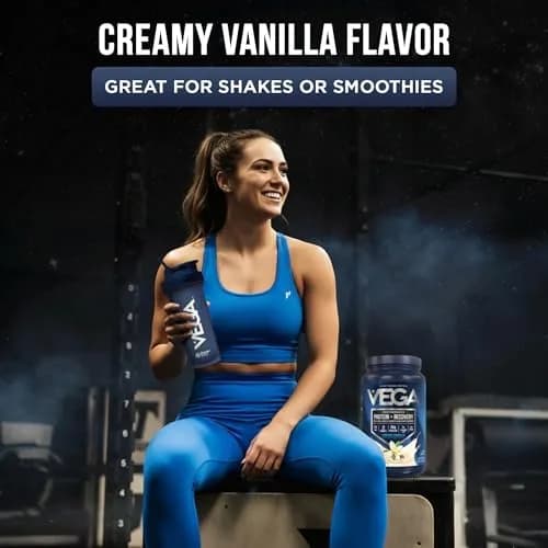 Vega Protein + Recovery Vanilla 816g (28.8 oz) | NSF Certified Plant-Based Protein for Muscle Recovery thumbnail 5