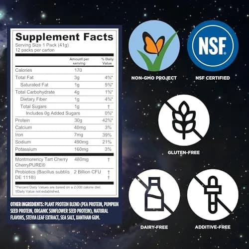 Vega Protein + Recovery Vanilla 12 x 1.6 oz - NSF Certified Plant-Based Protein Powder thumbnail 4