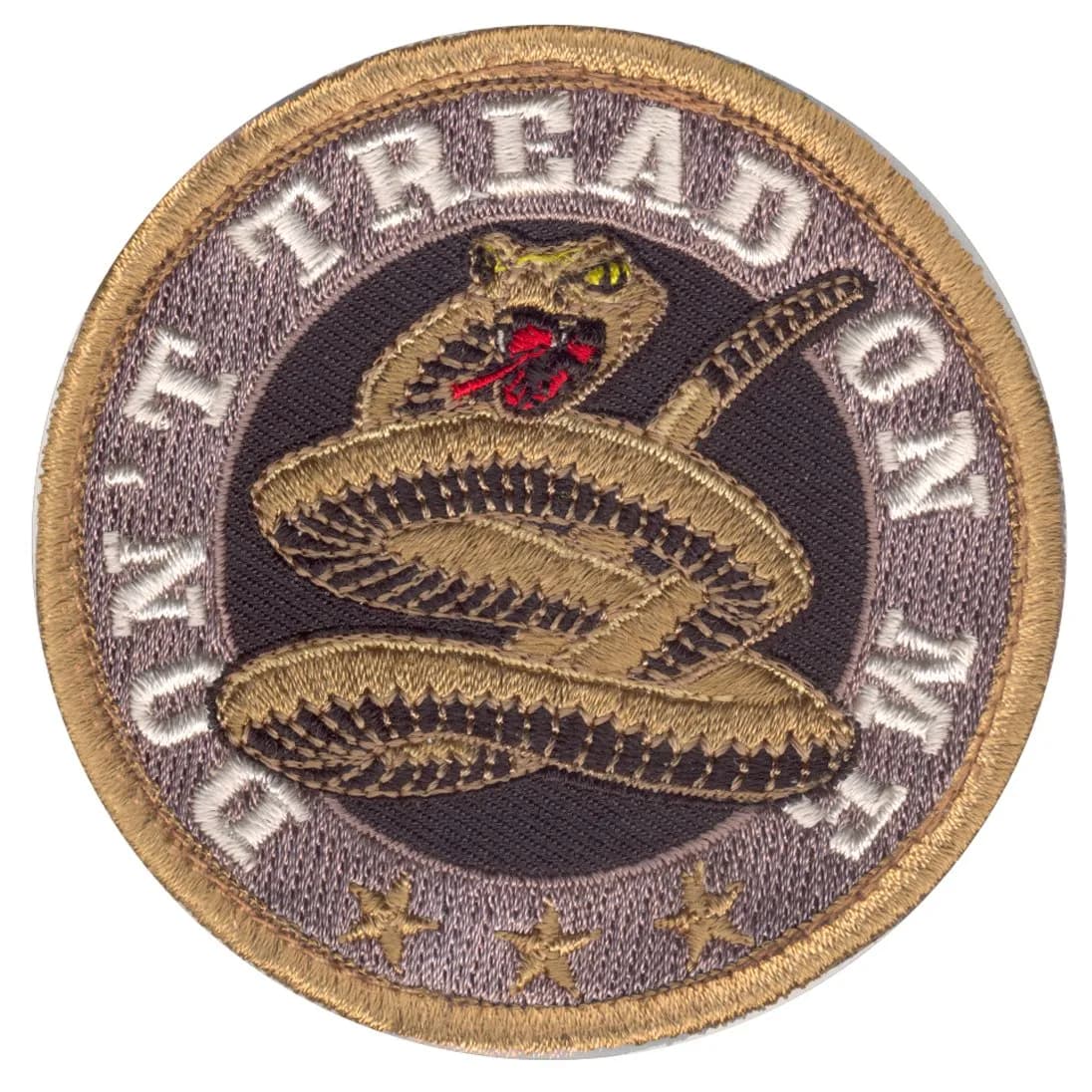 Rothco Don't Tread On Me Round Morale Patch 7.62 cm (3") | Hook Backing for Uniforms & Gear - main product image
