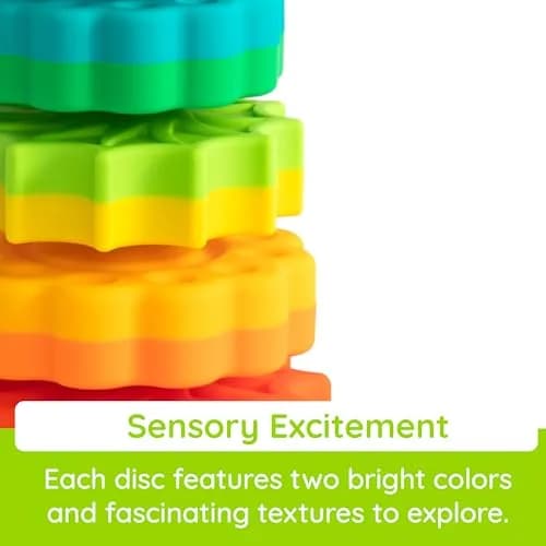 Fat Brain Toys SpinAgain Baby Stacking & Spinning Toy for Toddlers Ages 1+ | Develops Coordination & Cause-Effect thumbnail 8