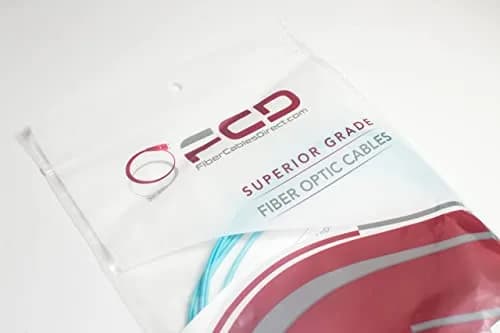 FCD 0.5M OM4 LC-LC Fiber Patch Cable | 10Gb Duplex Multimode, 50/125µm, Aqua Jacket thumbnail 4
