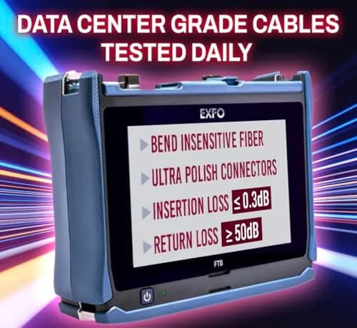 FCD LC-ST OM4 Fiber Patch Cable - 0.5M | 10Gb Duplex Multimode, 50/125µm, LC-ST Connectors thumbnail 4