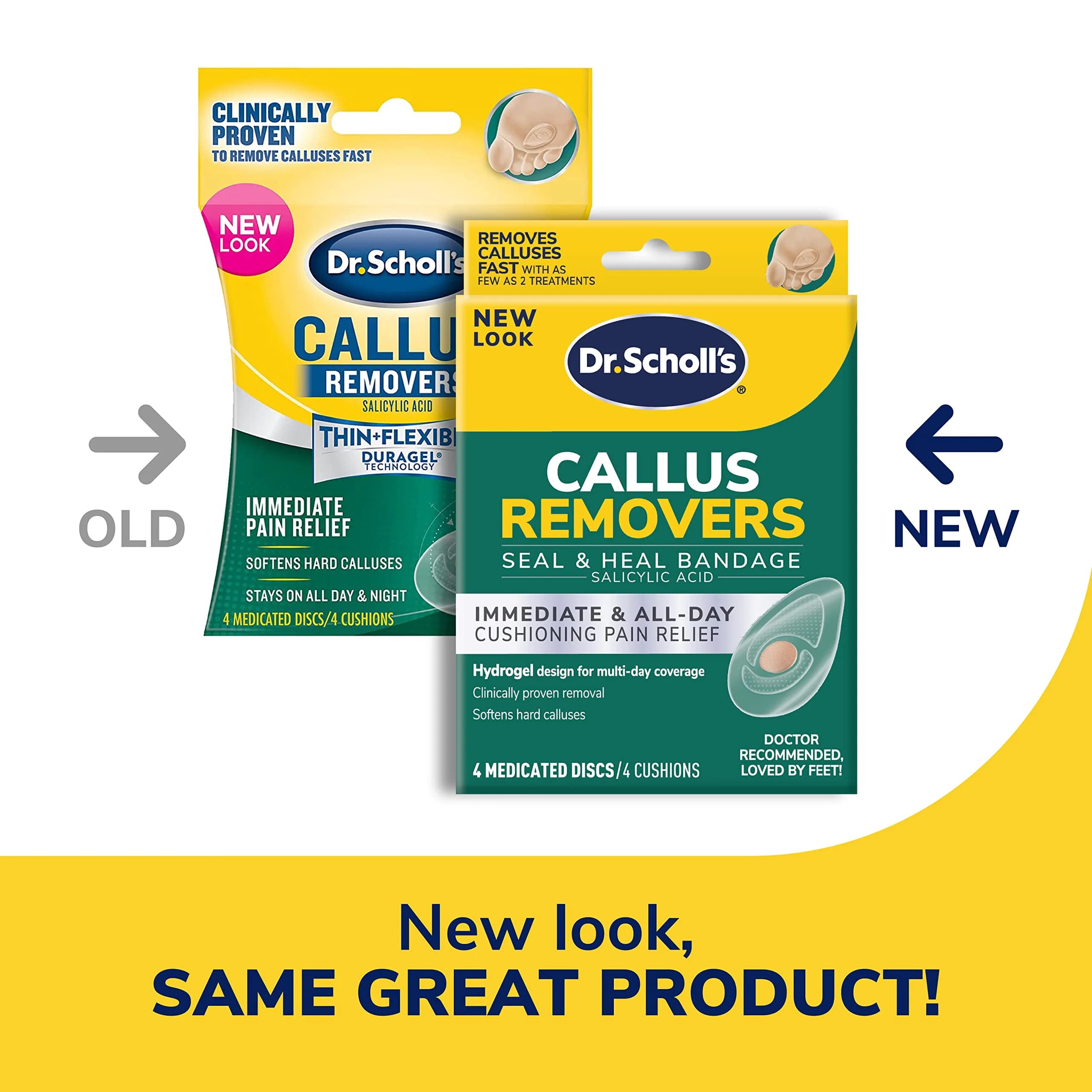 Dr. Scholl's Callus Remover Seal & Heal Bandage 4ct | Clinically Proven Fast Removal & All-Day Pain Relief - view 2