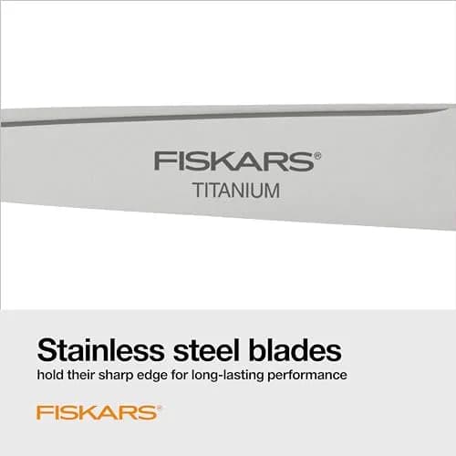 Fiskars 8” SoftGrip Titanium All Purpose Scissors for Office, 3-Pack | Heavy-Duty, Comfortable, Sharp thumbnail 4