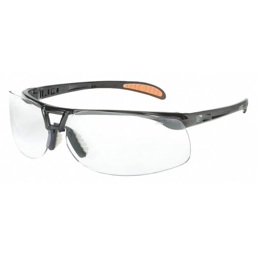 Honeywell Uvex Protégé Safety Glasses Metallic Black Frame Clear Lens HydroShield Anti-Fog Coating | 27.5g (0.97oz) - main product image