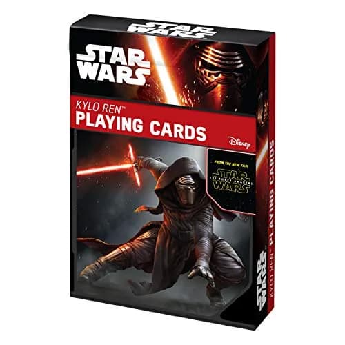 Cartamundi Star Wars Kylo Ren Playing Cards | 55 Poker Cards, Star Wars Edition, Multi Color, Paper | Unisex thumbnail 1