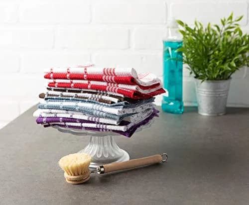DII Waffle Weave Kitchen Collection Dishcloth Set 13x13" (33x33 cm) | Absorbent & Quick-Dry Cotton thumbnail 5