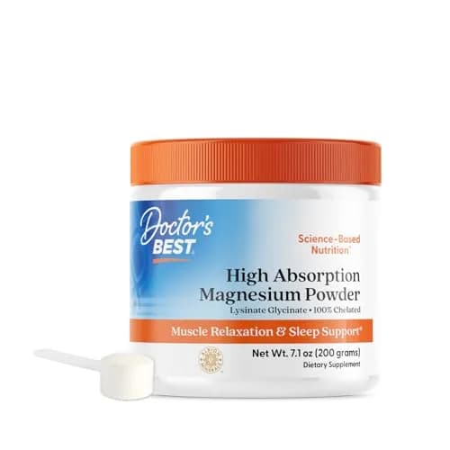 Doctor's Best High Absorption Magnesium Glycinate Powder 200g (7.1 Oz) | Vegan, Gluten-Free, Non-GMO Supplement for Sleep & Energy thumbnail 1