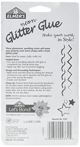 Elmer's Glitter Glue Neon Glitter 5 Pack | Water-Resistant Craft Adhesive for Art & DIY (0.36 Oz Each) thumbnail 2