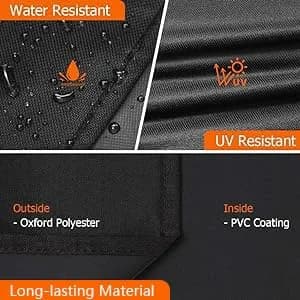 iCOVER 70 Inch Heavy-Duty Waterproof Grill Cover | Fits Weber, Char-Broil, Dyna-Glo & More thumbnail 6