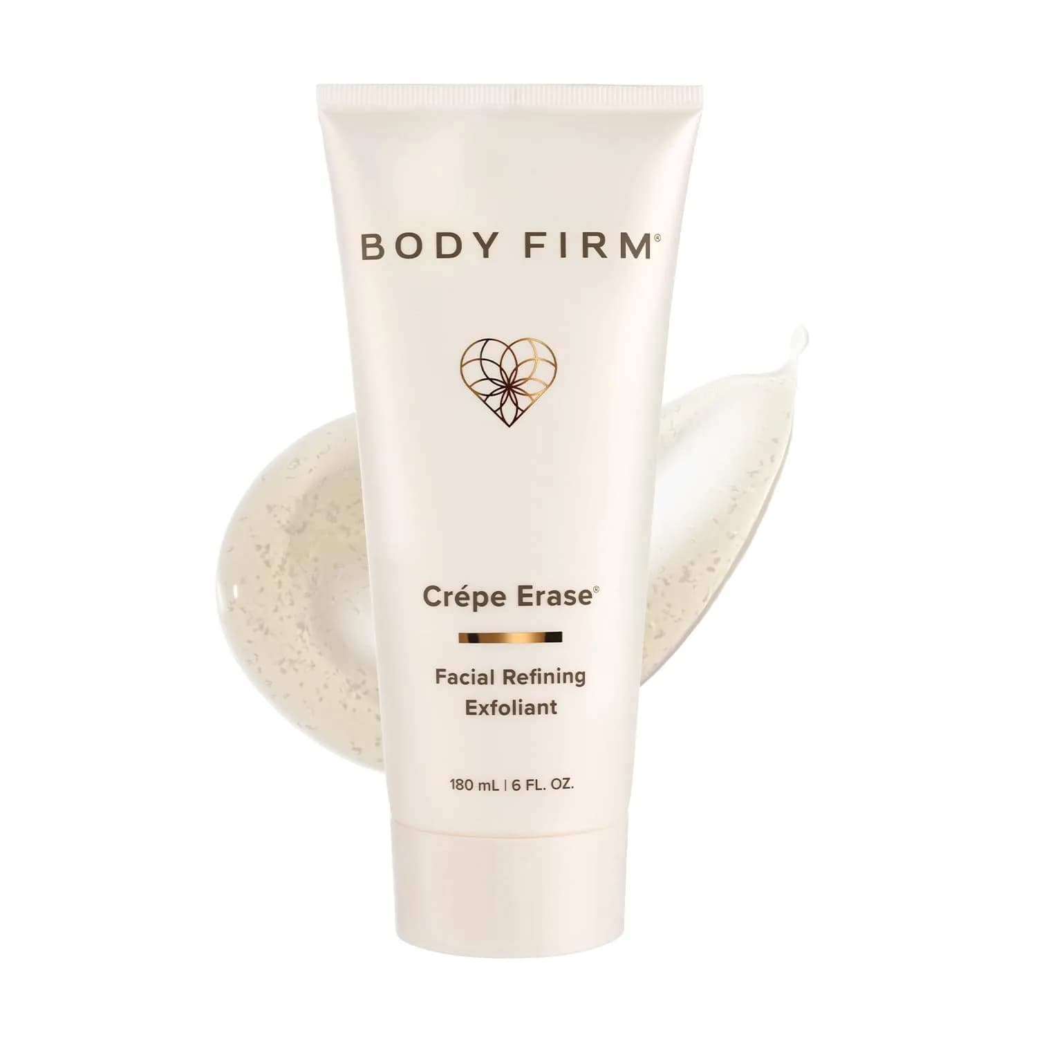Crepe Erase Refining Facial Scrub 6 fl oz | Gentle AHA BHA Exfoliator for Wrinkle & Crepe Skin — 6 Fl Oz