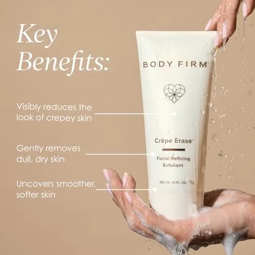 Crepe Erase Refining Facial Scrub 6 fl oz | Gentle AHA BHA Exfoliator for Wrinkle & Crepe Skin thumbnail 2