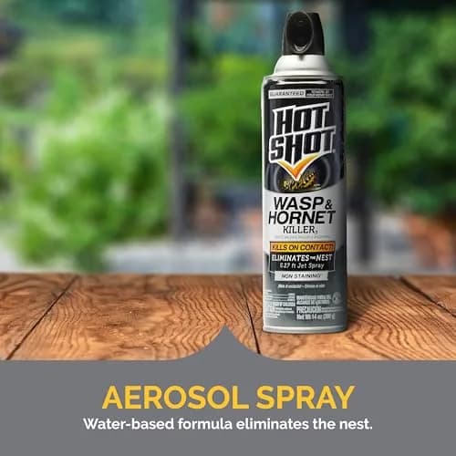 Hot Shot Wasp & Hornet Killer Aerosol Spray 496 ml (17.5 Fl Oz) 12-Pack | Kills Wasps, Hornets, Yellow Jackets & More on Contact thumbnail 6