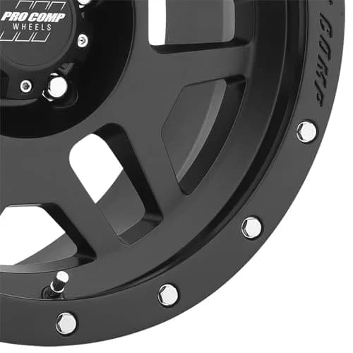 PRO COMP PHASER 18X9 5X150 5.47 12mm Satin Black Wheel | High-Strength Alloy for Trucks & SUVs thumbnail 7