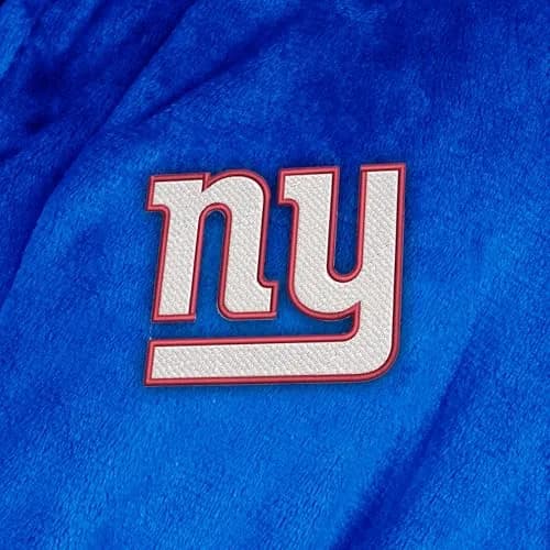 Northwest NFL New York Giants Adult Unisex Silk Touch Bathrobe Large/X-Large | Officially Licensed Fan Lounge Wear thumbnail 5