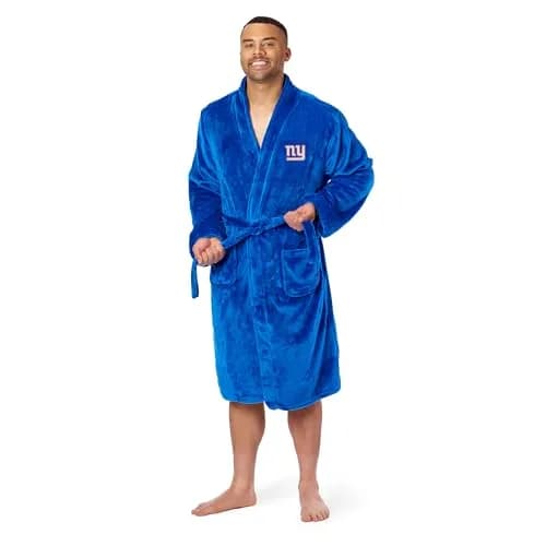 Northwest NFL New York Giants Adult Unisex Silk Touch Bathrobe Large/X-Large | Officially Licensed Fan Lounge Wear thumbnail 3