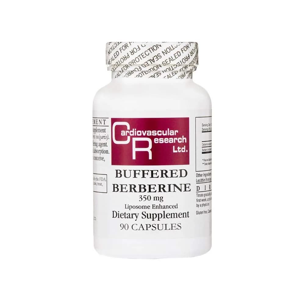 Cardiovascular Research Buffered Berberine 350 Mg | Herbal Supplement for Heart Support | 90 Capsules