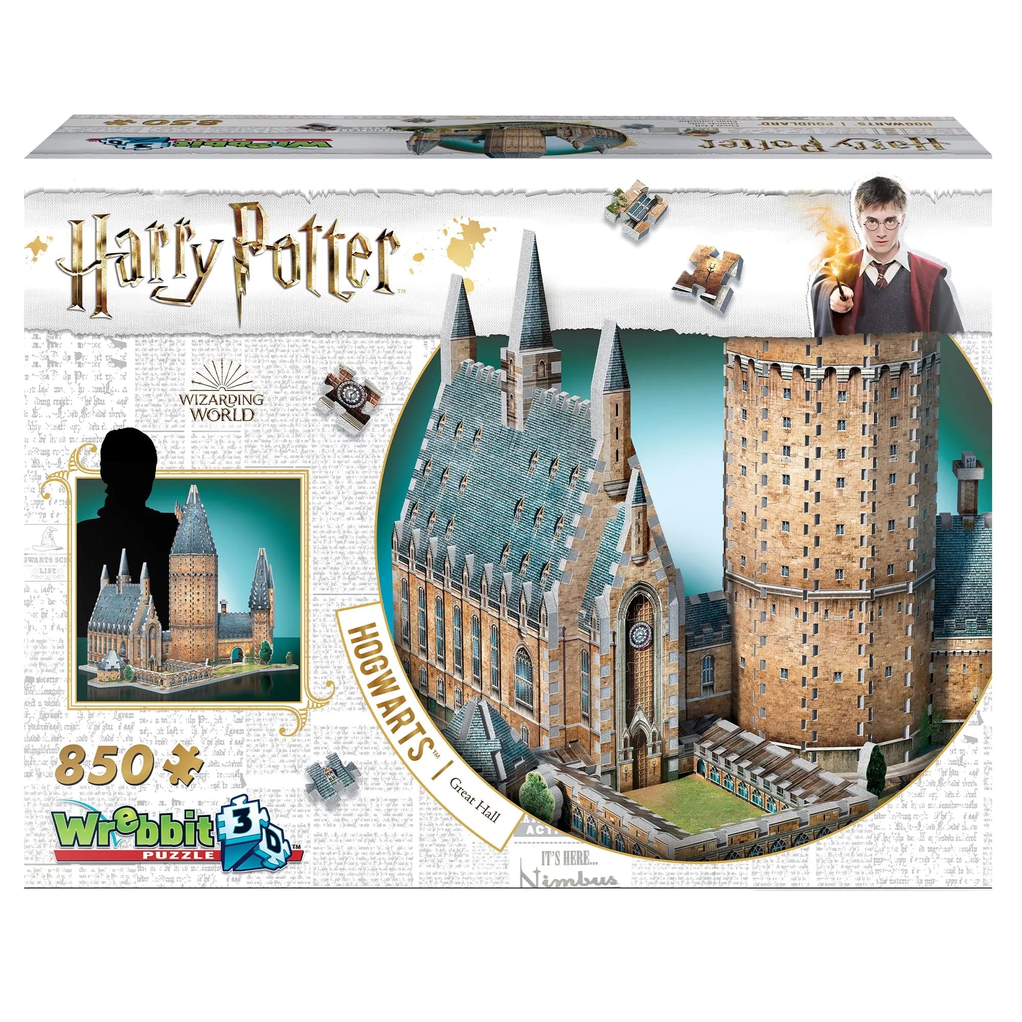 Wrebbit 3D Puzzle Hogwarts Great Hall | Harry Potter Castle Collection |850 Pieces | Build & Journey — Great Hall