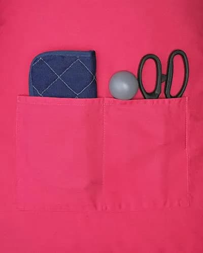 ThisWear Keep Calm Bake On Apron - Heliconia | Durable Cotton Apron for Baking & Cooking thumbnail 5