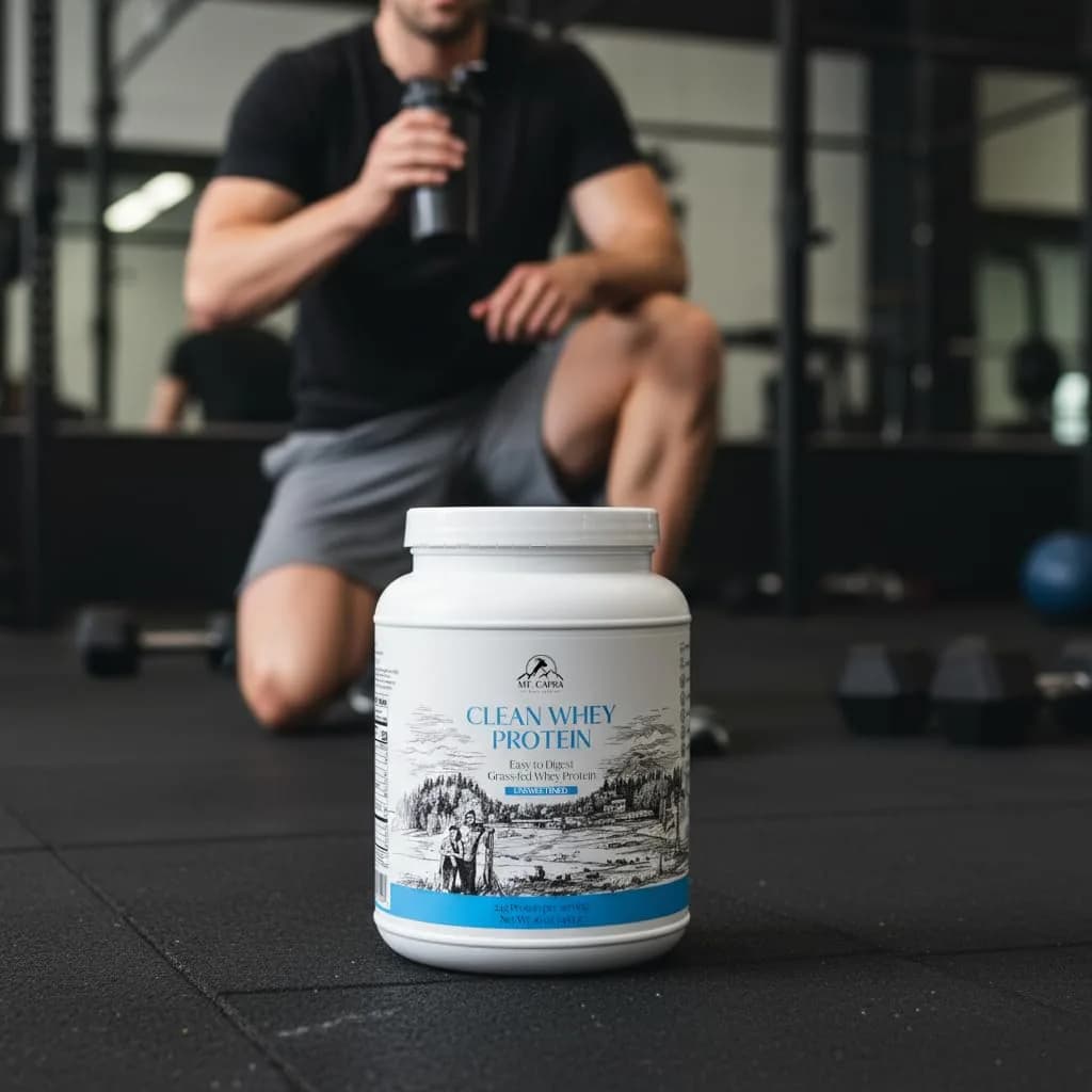 Mt. Capra Clean Whey Protein | 24 g Protein Per Serving | Unsweetened thumbnail 8
