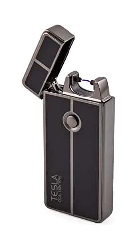 Tesla Coil Lighters USB Rechargeable Windproof Arc Lighter, Gun Metal | 7.6 cm (3") Lighter thumbnail 1