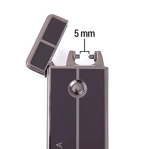 Tesla Coil Lighters USB Rechargeable Windproof Arc Lighter, Gun Metal | 7.6 cm (3") Lighter thumbnail 7