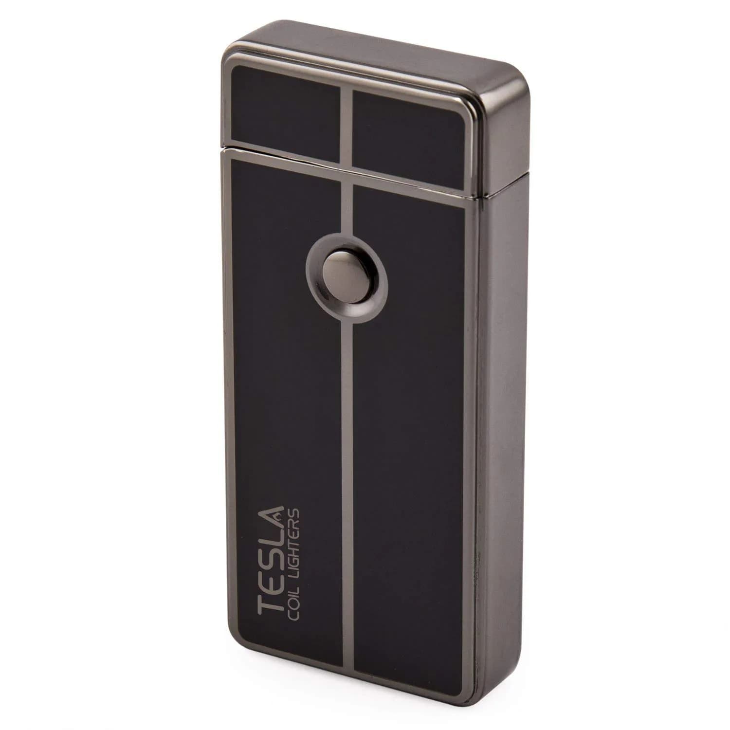 Tesla Coil Lighters USB Rechargeable Windproof Arc Lighter, Gun Metal | 7.6 cm (3") Lighter - view 2