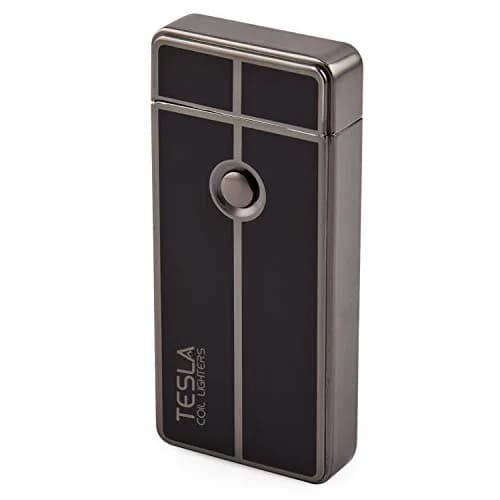 Tesla Coil Lighters USB Rechargeable Windproof Arc Lighter, Gun Metal | 7.6 cm (3") Lighter thumbnail 2