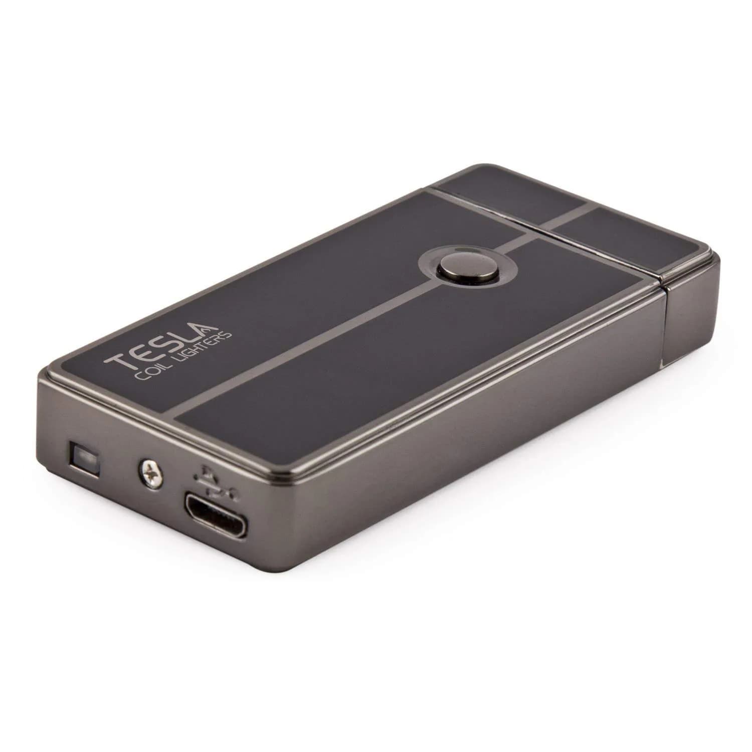 Tesla Coil Lighters USB Rechargeable Windproof Arc Lighter, Gun Metal | 7.6 cm (3") Lighter - view 3