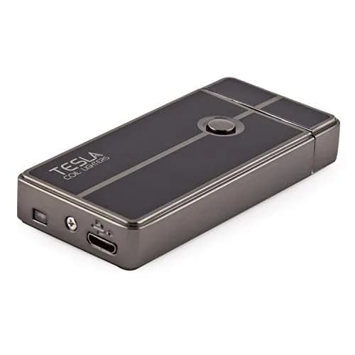 Tesla Coil Lighters USB Rechargeable Windproof Arc Lighter, Gun Metal | 7.6 cm (3") Lighter thumbnail 3