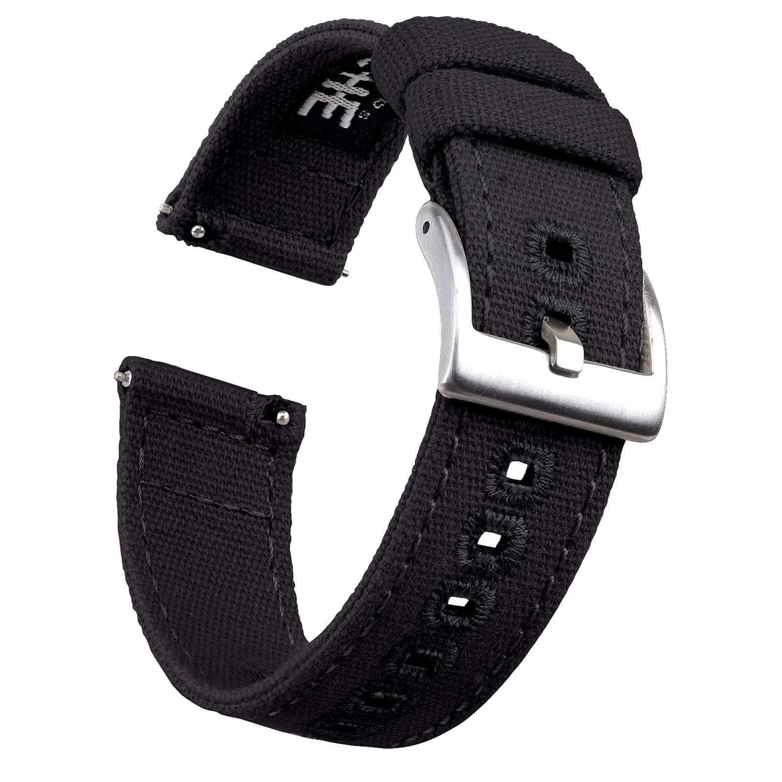 Ritche Canvas Watch Band 18mm | Quick Release, Vintage Style, Suitable for Men & Women