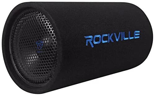 Rockville RTB10A 10" Powered Subwoofer Bass Tube with RWK10 Amp Kit | 500W RMS, Car Audio thumbnail 2